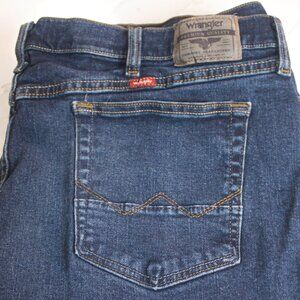 Wrangler Relaxed Boot Jeans Men's 42x32 Blue Denim